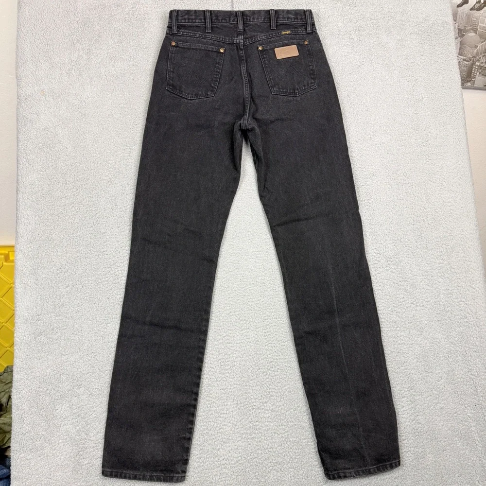 Vintage Wrangler 13MWZWK Cowboy Cut Jeans Mens 32x36 Faded Black Made in USA
